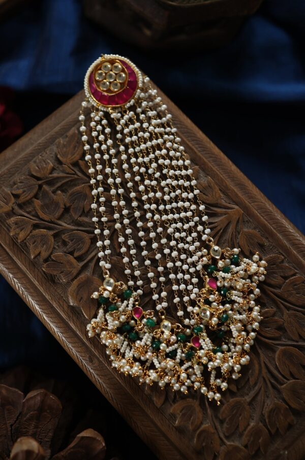 Kajri Kundan Braid Pin - Image 2