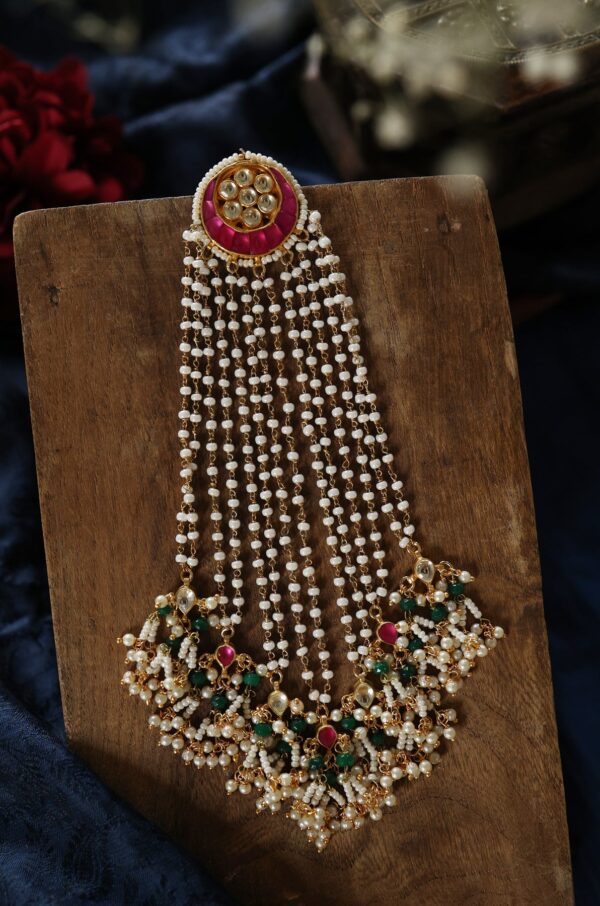 Kajri Kundan Braid Pin - Image 4